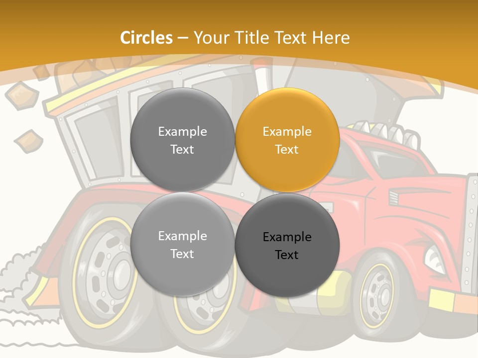 Red Rocks Haul PowerPoint Template