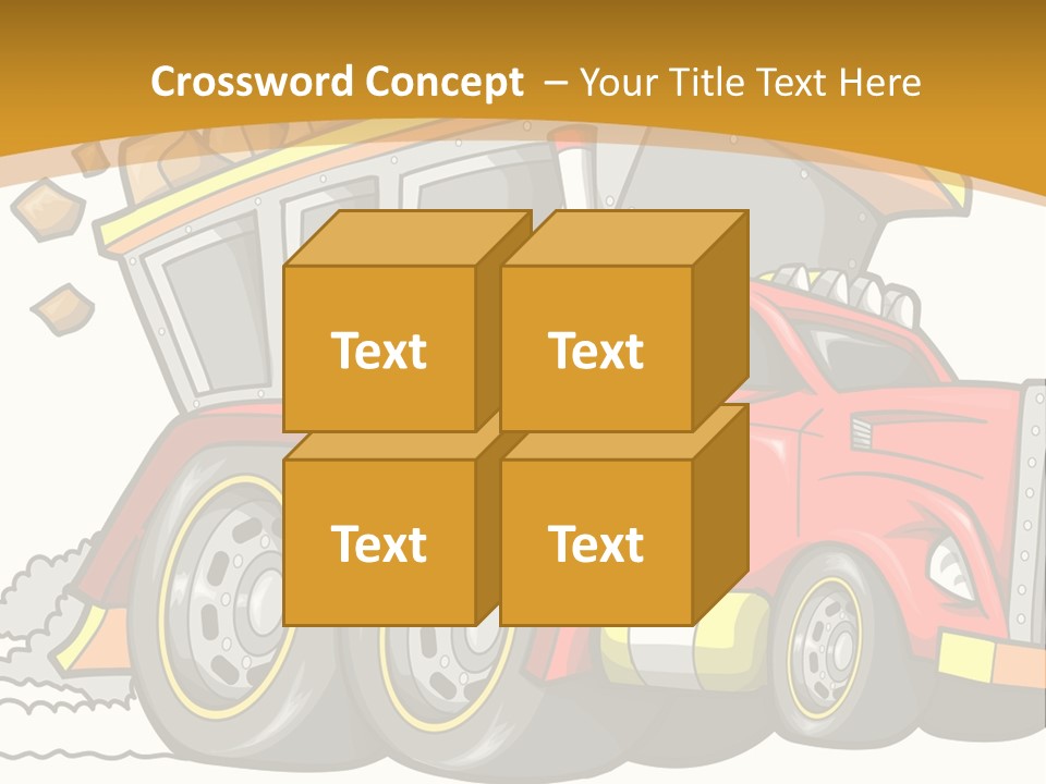 Red Rocks Haul PowerPoint Template