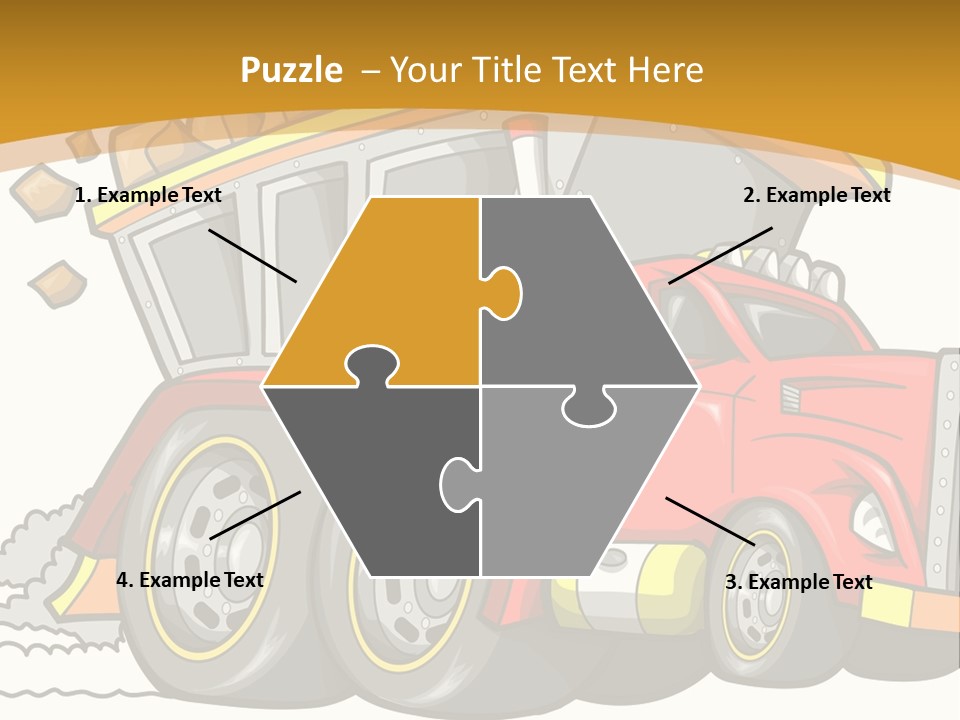 Red Rocks Haul PowerPoint Template