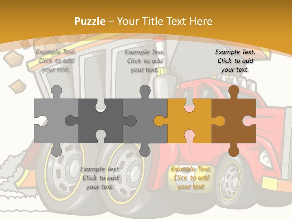 Red Rocks Haul PowerPoint Template