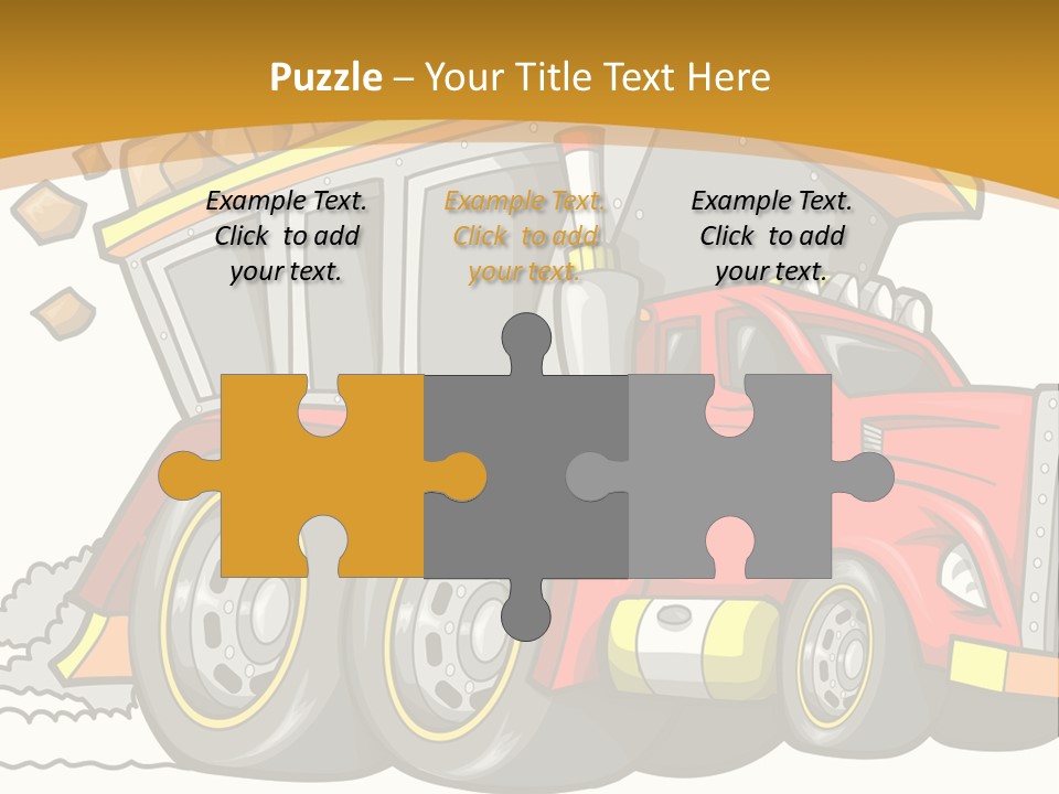 Red Rocks Haul PowerPoint Template