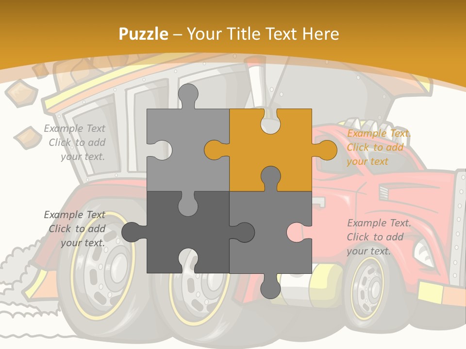 Red Rocks Haul PowerPoint Template