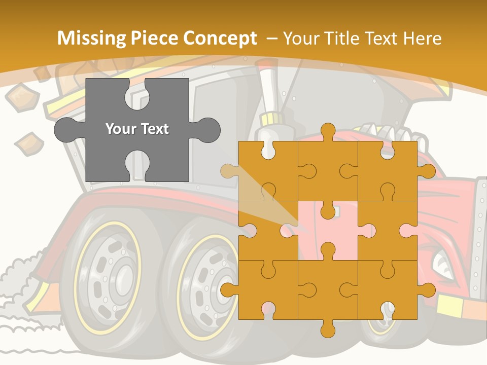 Red Rocks Haul PowerPoint Template