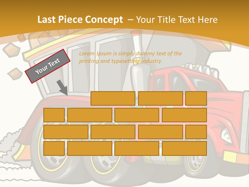 Red Rocks Haul PowerPoint Template