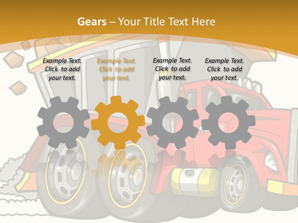 Red Rocks Haul PowerPoint Template