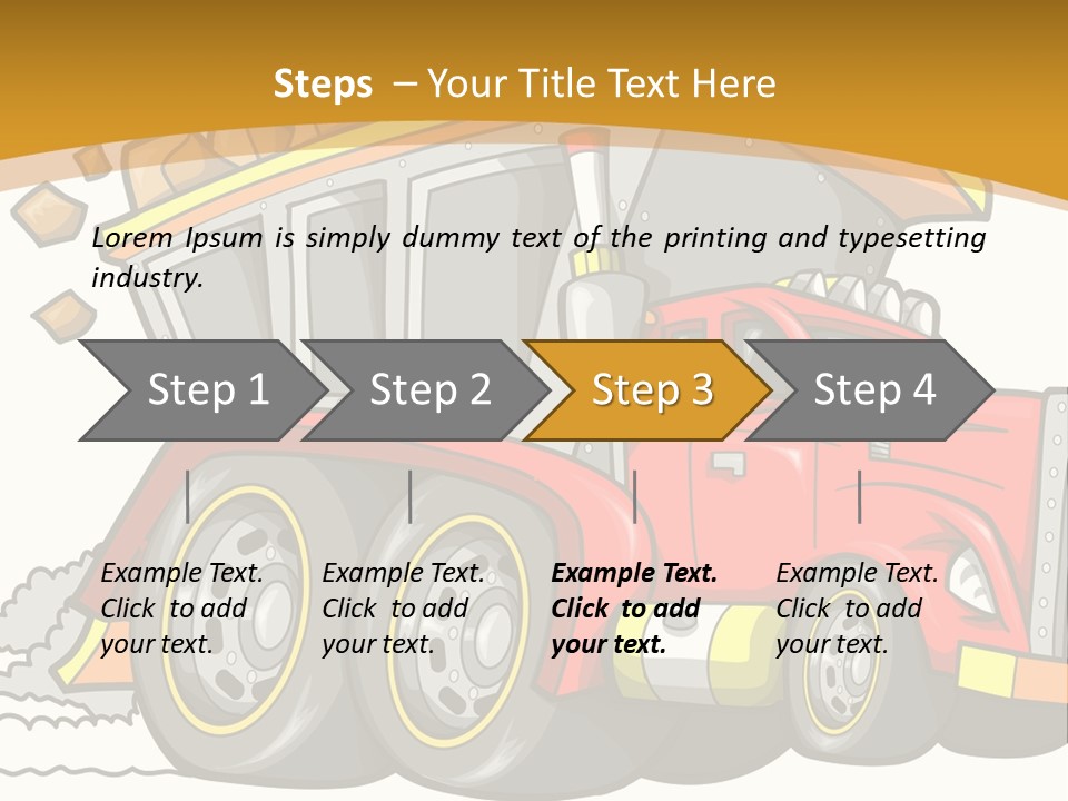Red Rocks Haul PowerPoint Template
