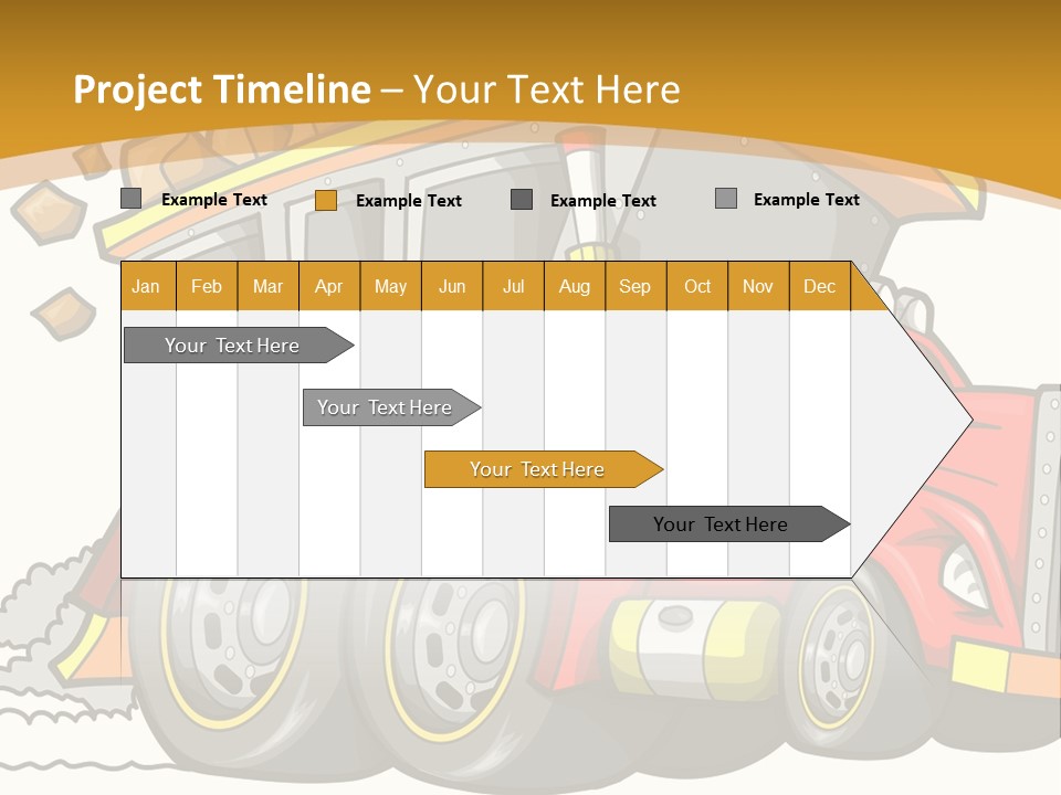Red Rocks Haul PowerPoint Template