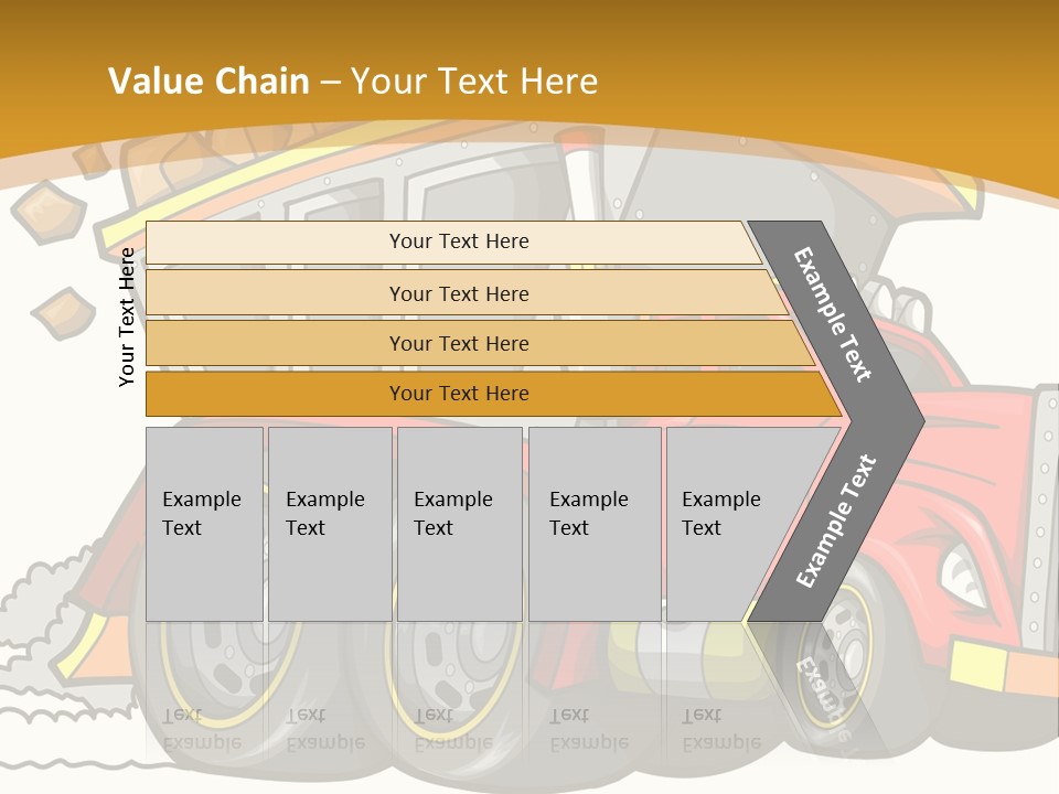 Red Rocks Haul PowerPoint Template