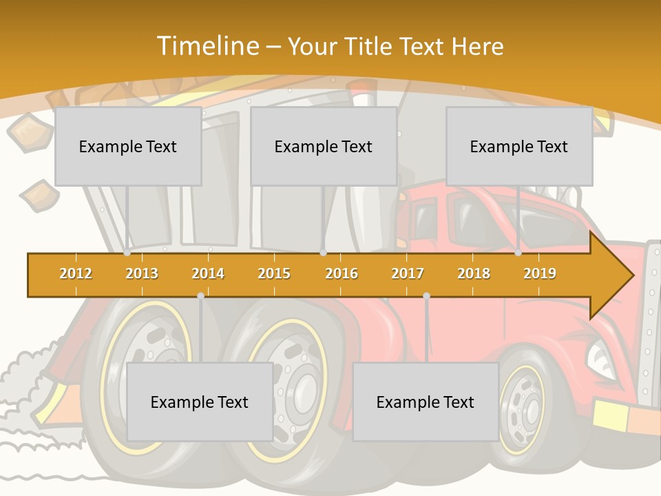Red Rocks Haul PowerPoint Template