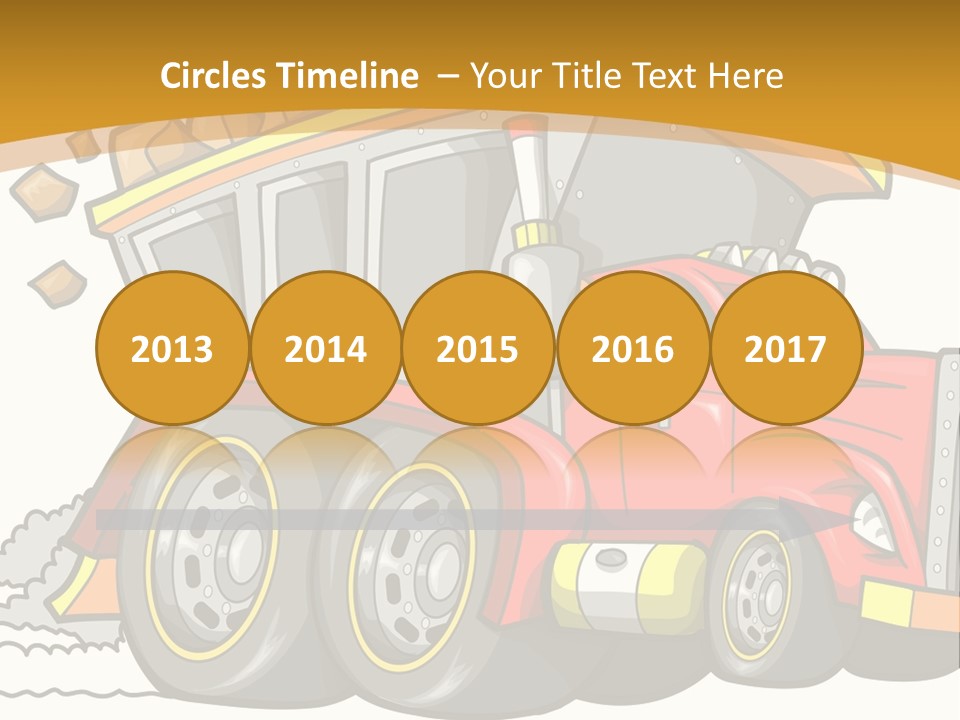 Red Rocks Haul PowerPoint Template