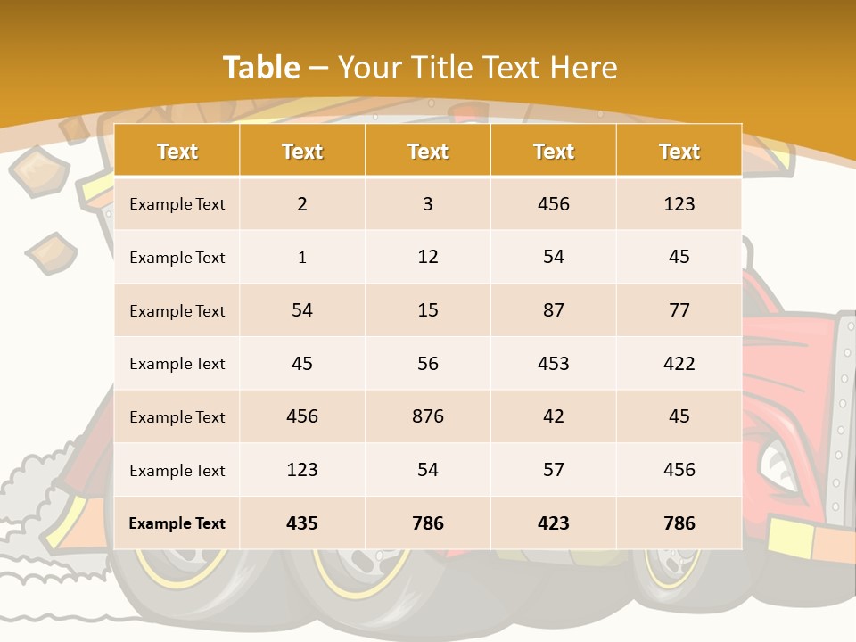 Red Rocks Haul PowerPoint Template