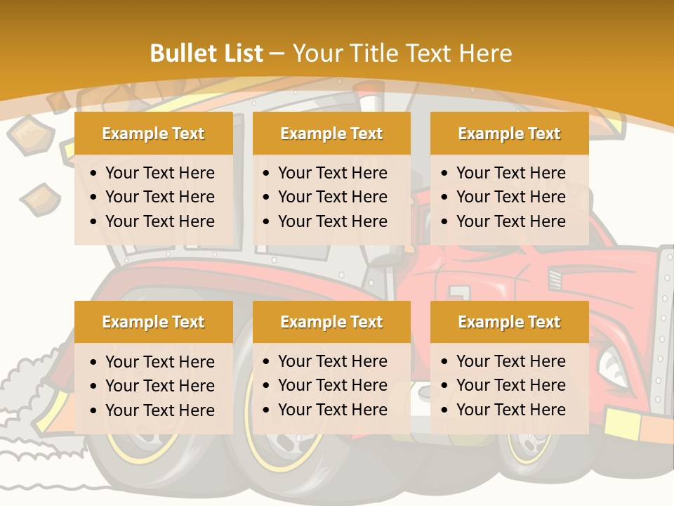 Red Rocks Haul PowerPoint Template