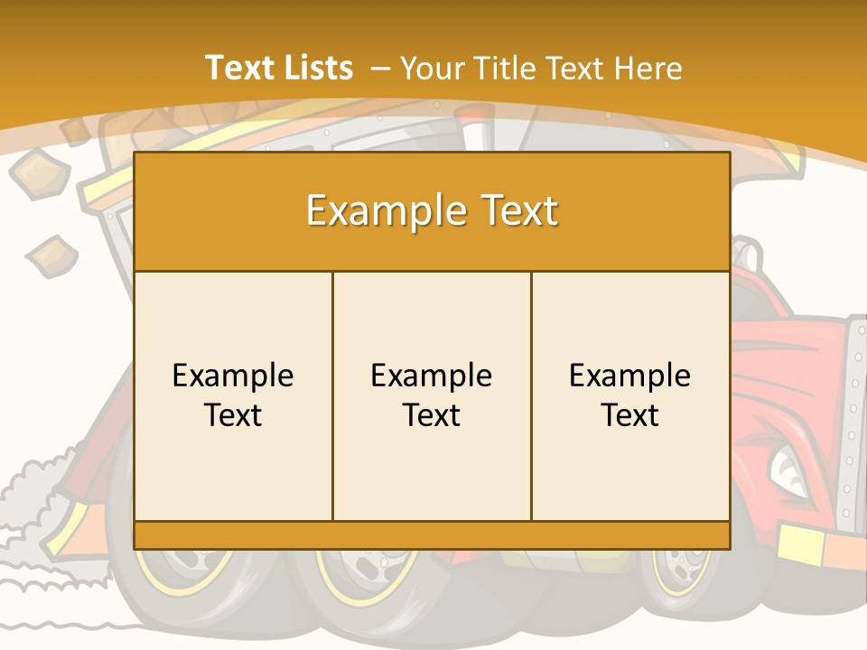 Red Rocks Haul PowerPoint Template