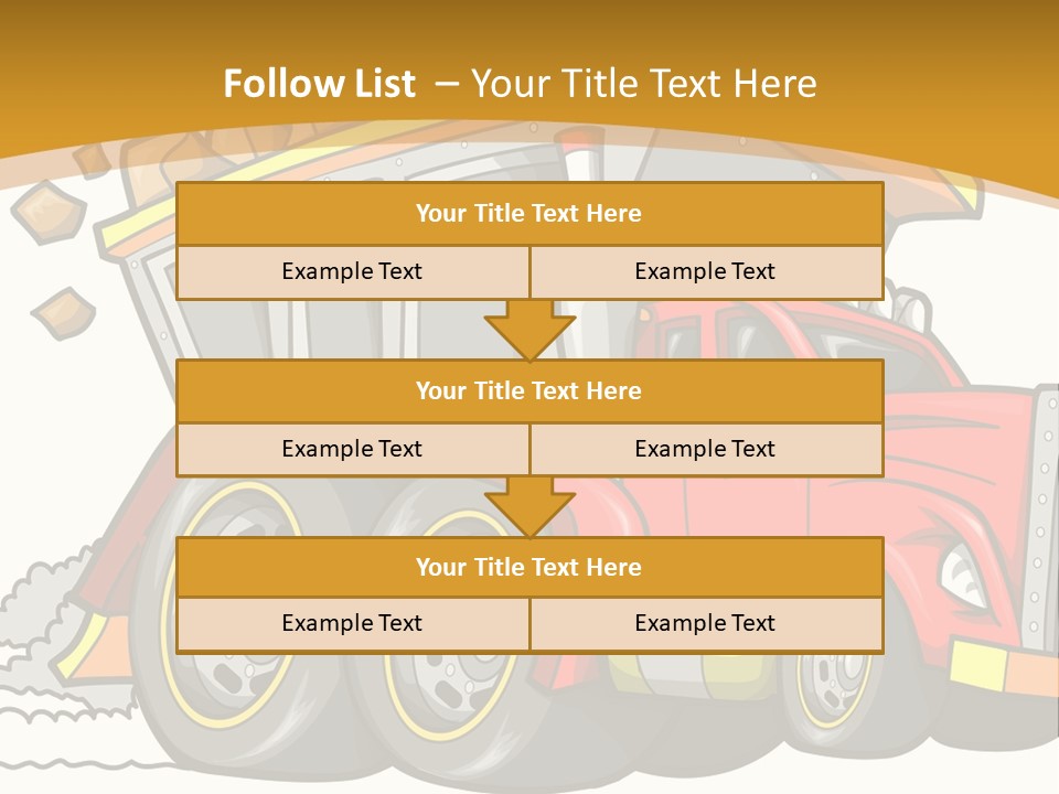 Red Rocks Haul PowerPoint Template