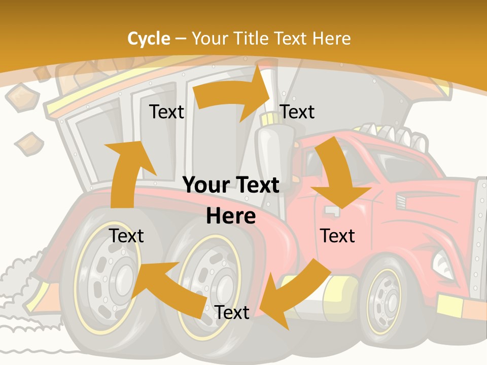 Red Rocks Haul PowerPoint Template