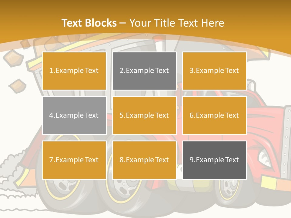 Red Rocks Haul PowerPoint Template