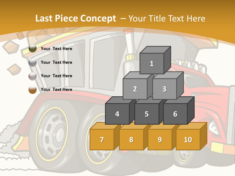 Red Rocks Haul PowerPoint Template