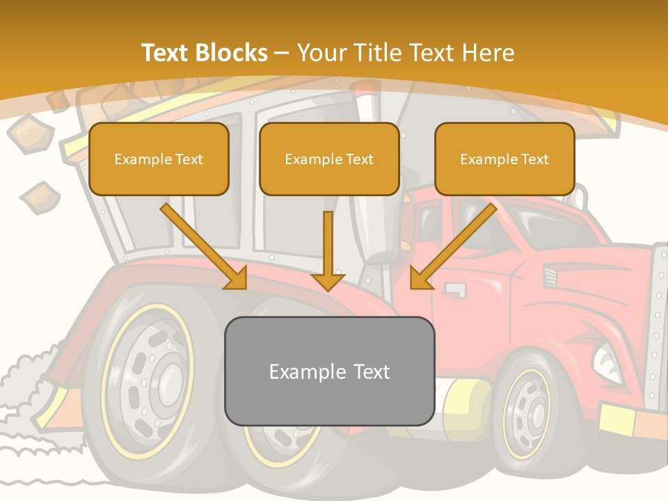 Red Rocks Haul PowerPoint Template