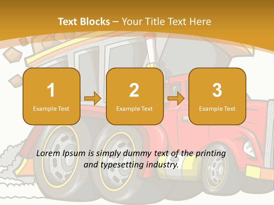 Red Rocks Haul PowerPoint Template