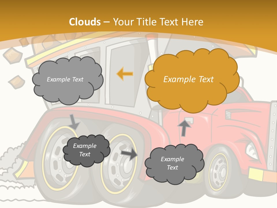 Red Rocks Haul PowerPoint Template