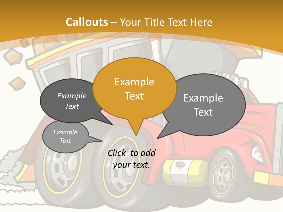 Red Rocks Haul PowerPoint Template