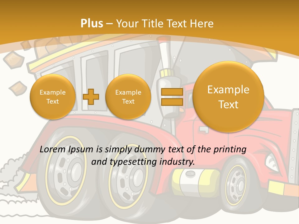 Red Rocks Haul PowerPoint Template