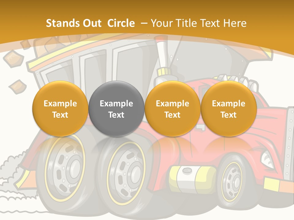 Red Rocks Haul PowerPoint Template