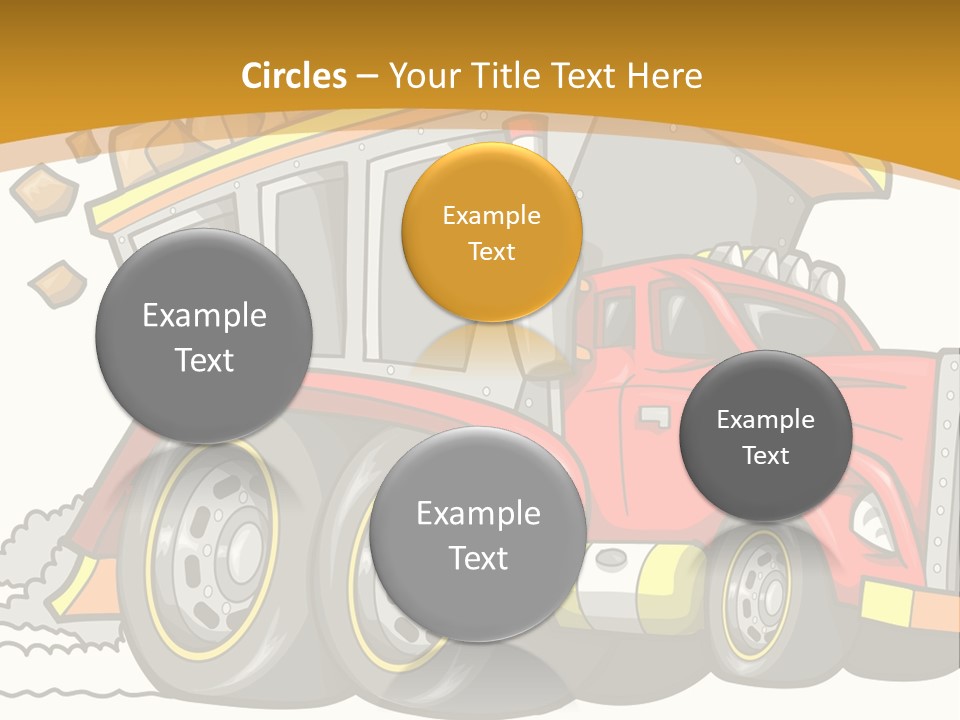 Red Rocks Haul PowerPoint Template