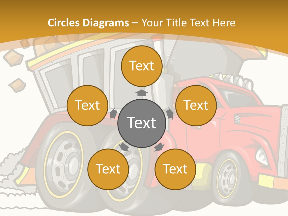 Red Rocks Haul PowerPoint Template