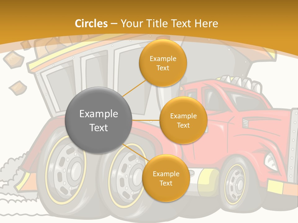 Red Rocks Haul PowerPoint Template