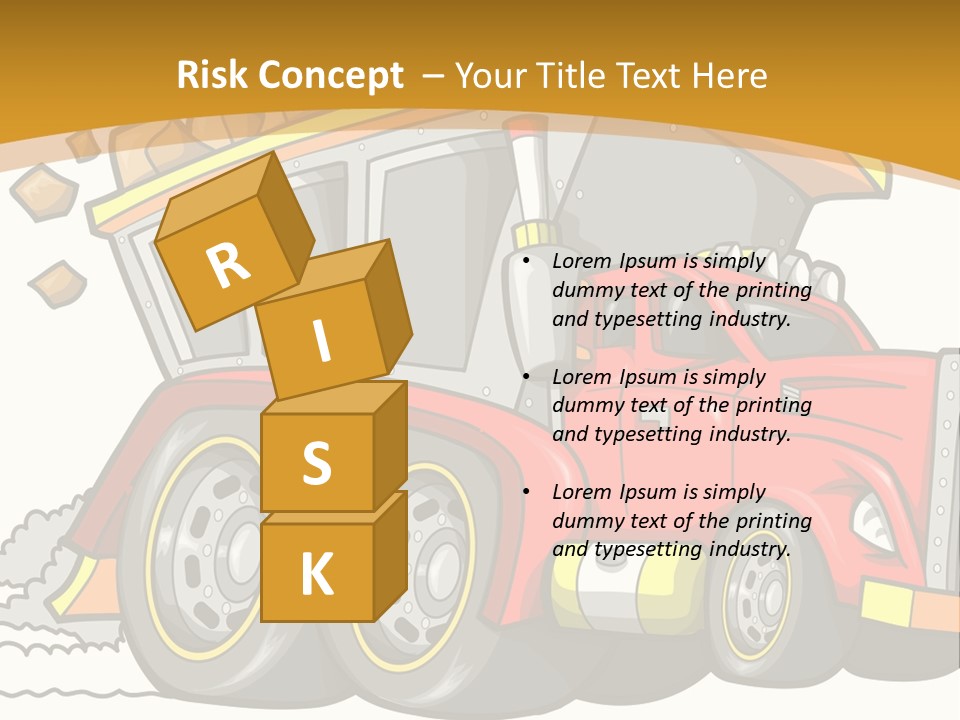 Red Rocks Haul PowerPoint Template