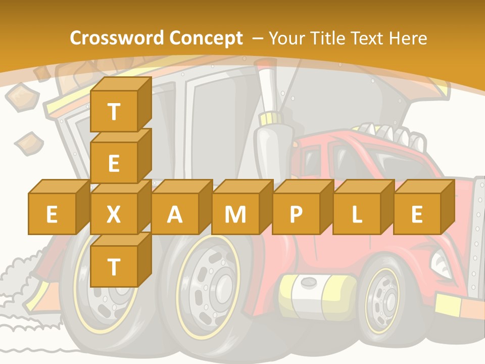 Red Rocks Haul PowerPoint Template