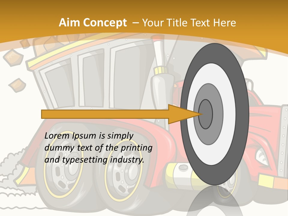 Red Rocks Haul PowerPoint Template