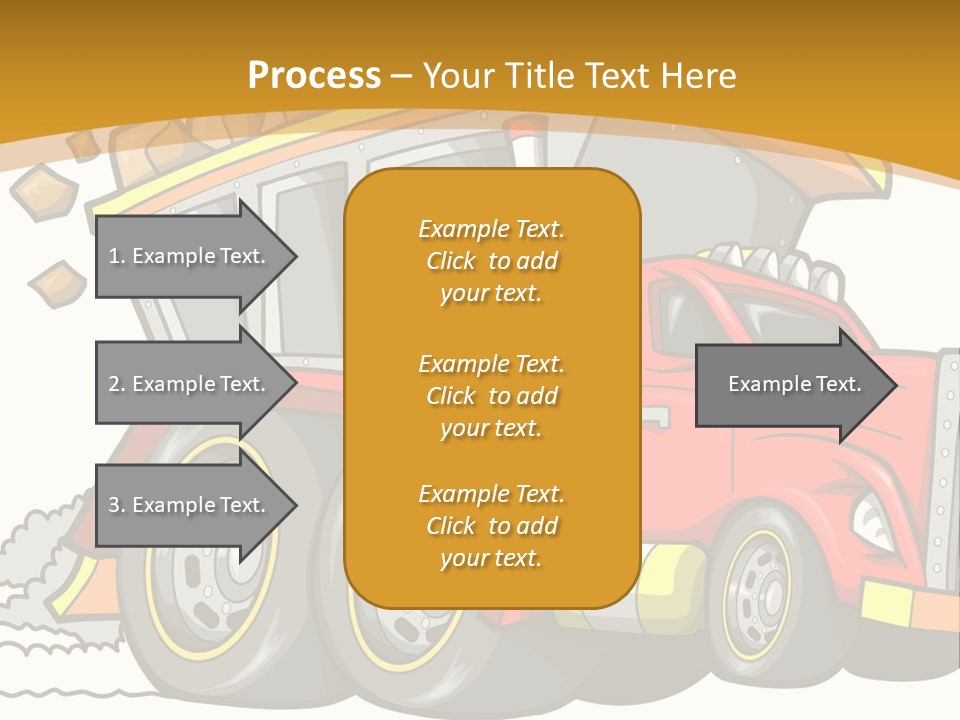Red Rocks Haul PowerPoint Template