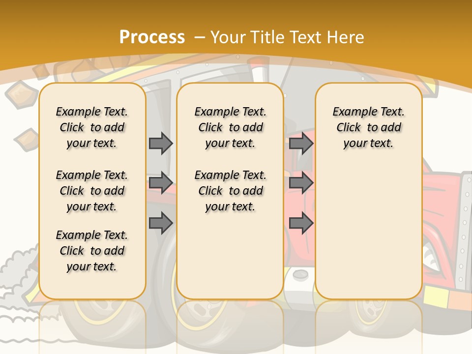 Red Rocks Haul PowerPoint Template