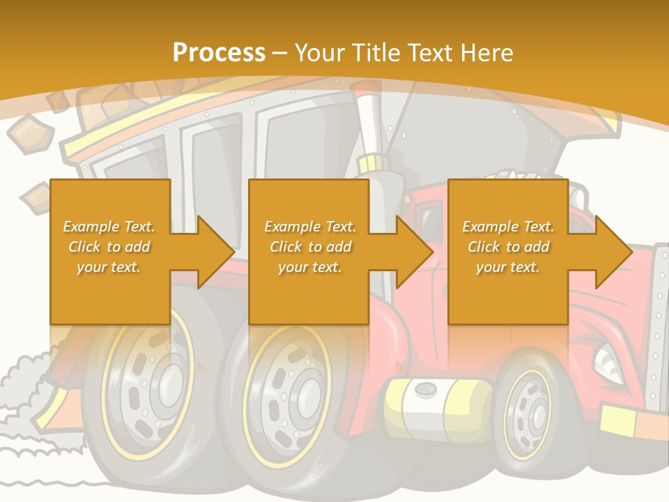 Red Rocks Haul PowerPoint Template