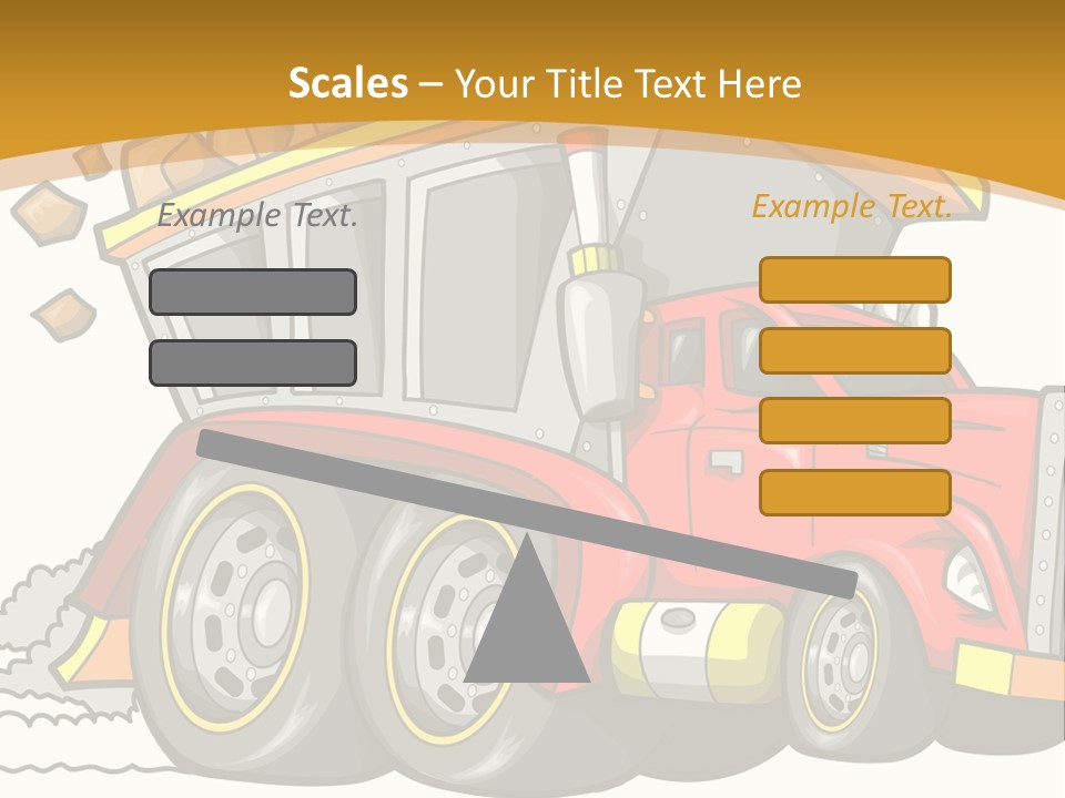 Red Rocks Haul PowerPoint Template