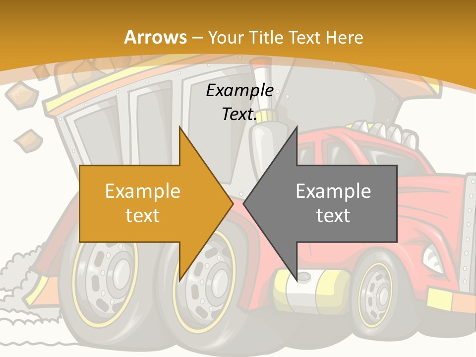 Red Rocks Haul PowerPoint Template