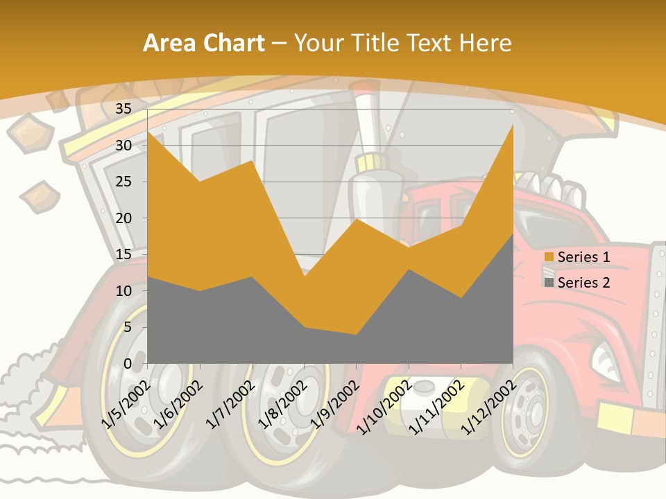 Red Rocks Haul PowerPoint Template