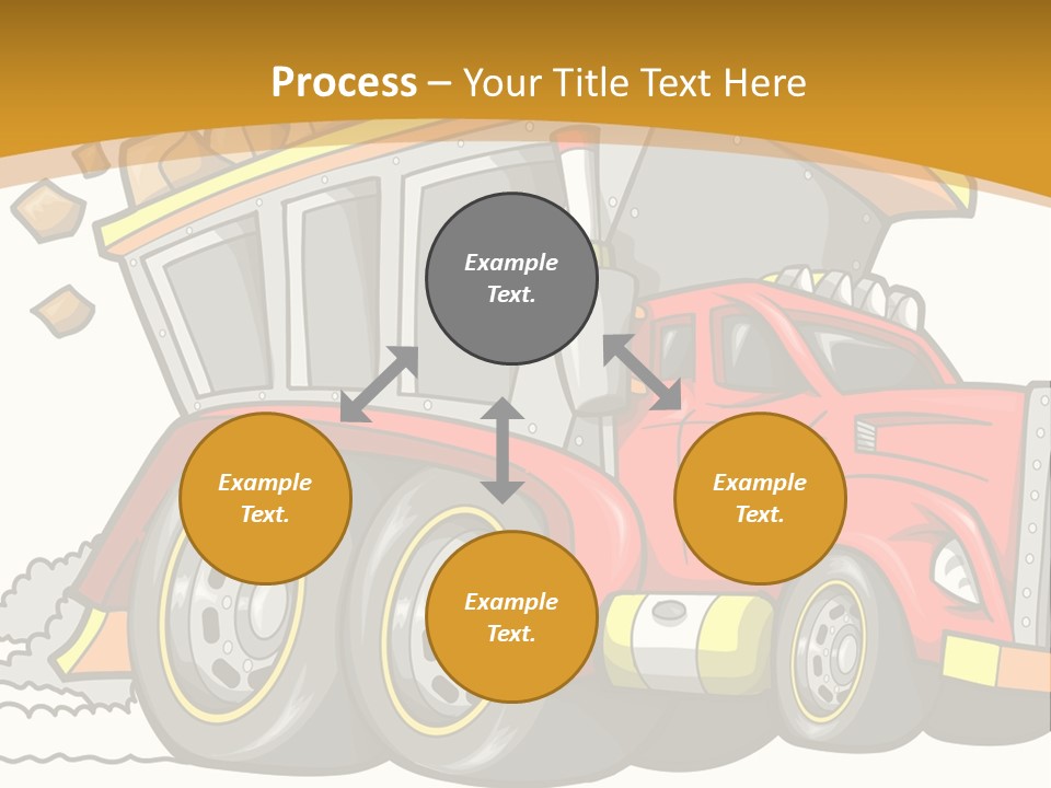 Red Rocks Haul PowerPoint Template