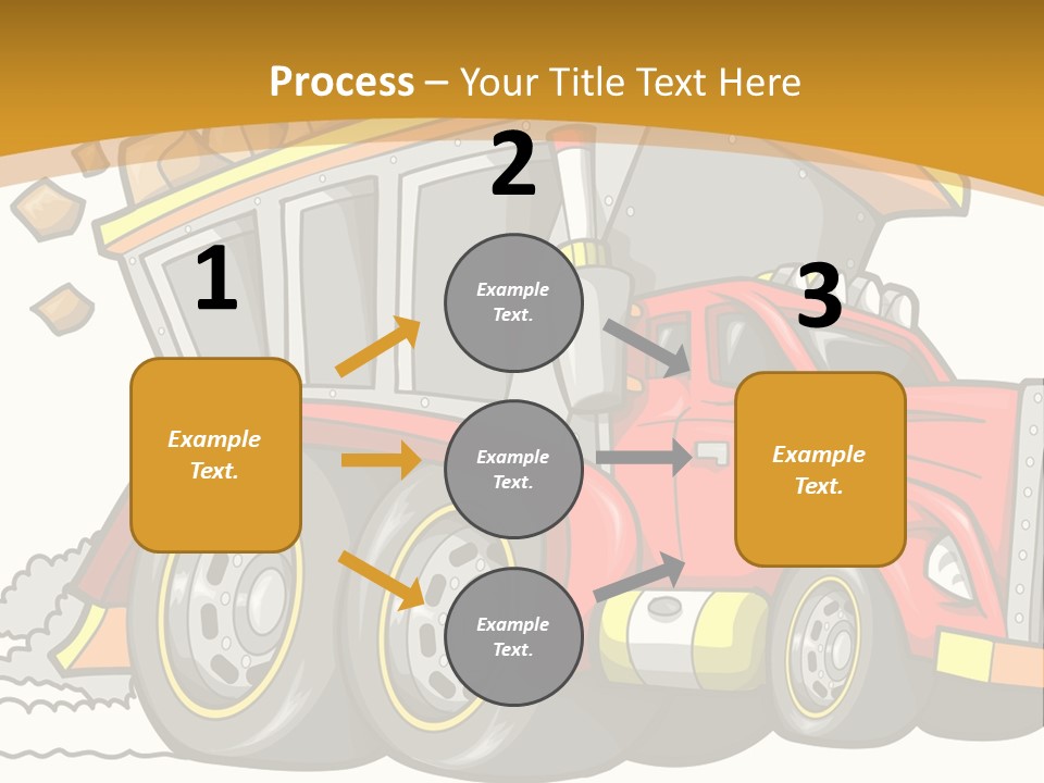 Red Rocks Haul PowerPoint Template