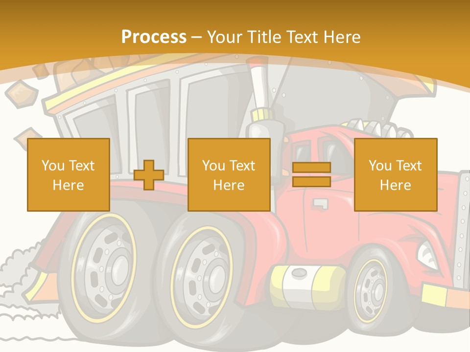 Red Rocks Haul PowerPoint Template
