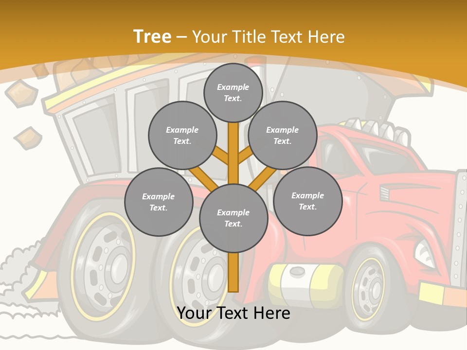 Red Rocks Haul PowerPoint Template