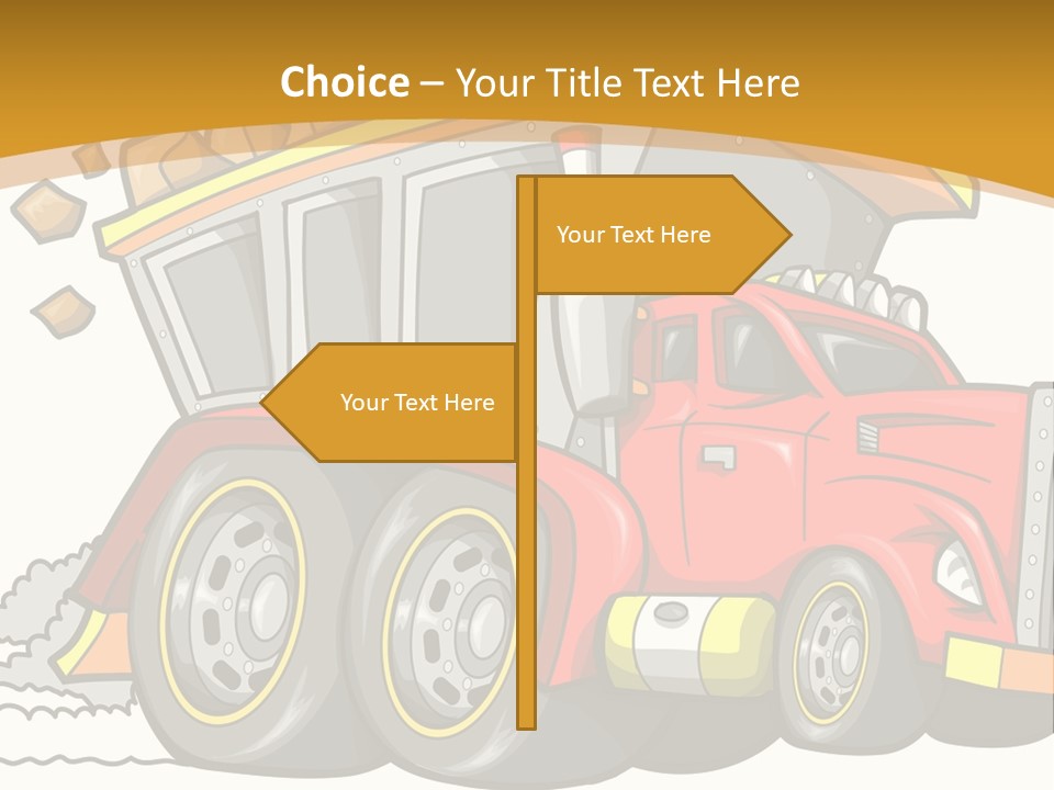 Red Rocks Haul PowerPoint Template