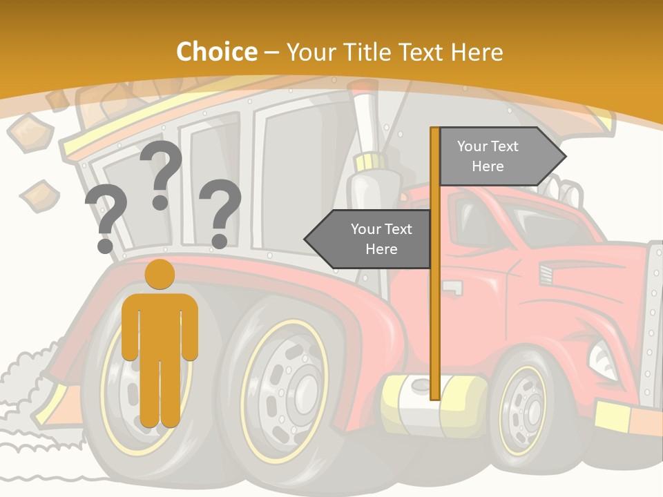 Red Rocks Haul PowerPoint Template