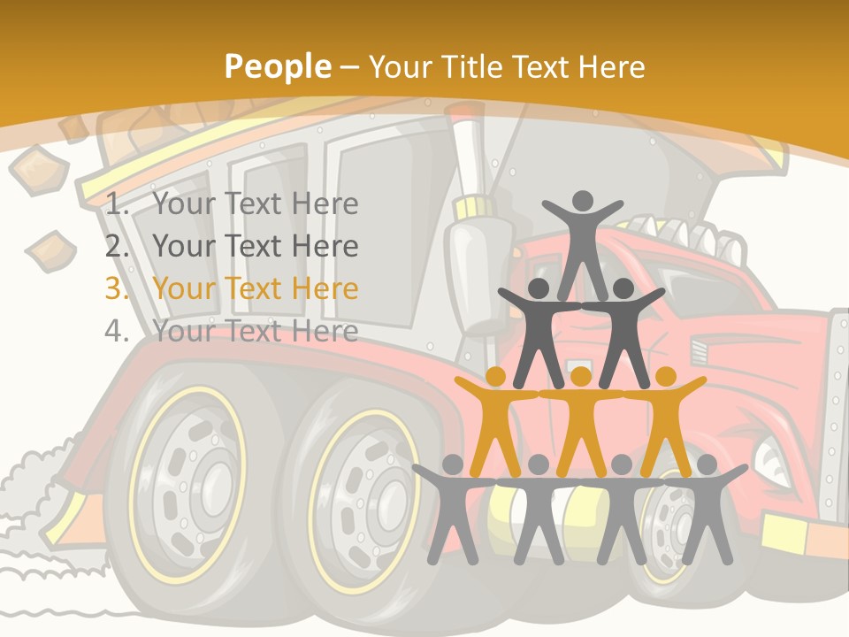 Red Rocks Haul PowerPoint Template