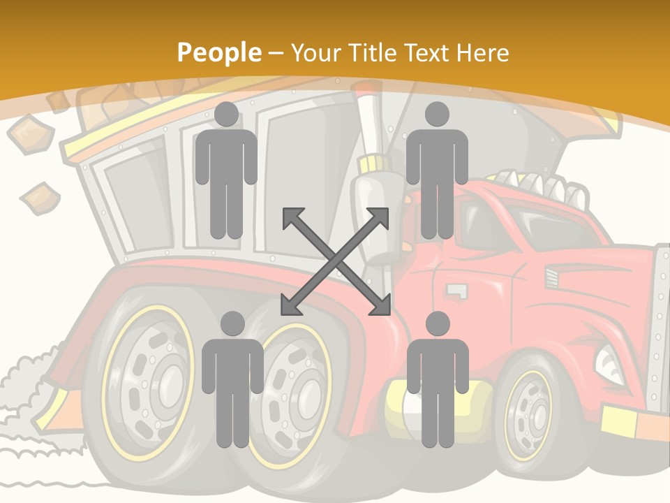 Red Rocks Haul PowerPoint Template