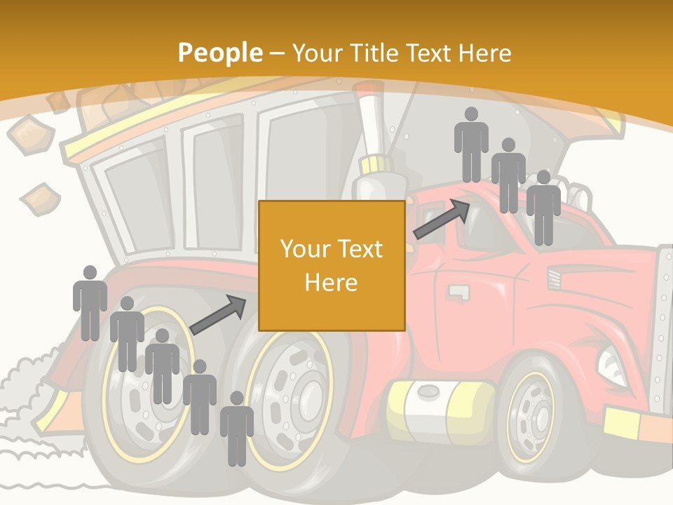 Red Rocks Haul PowerPoint Template