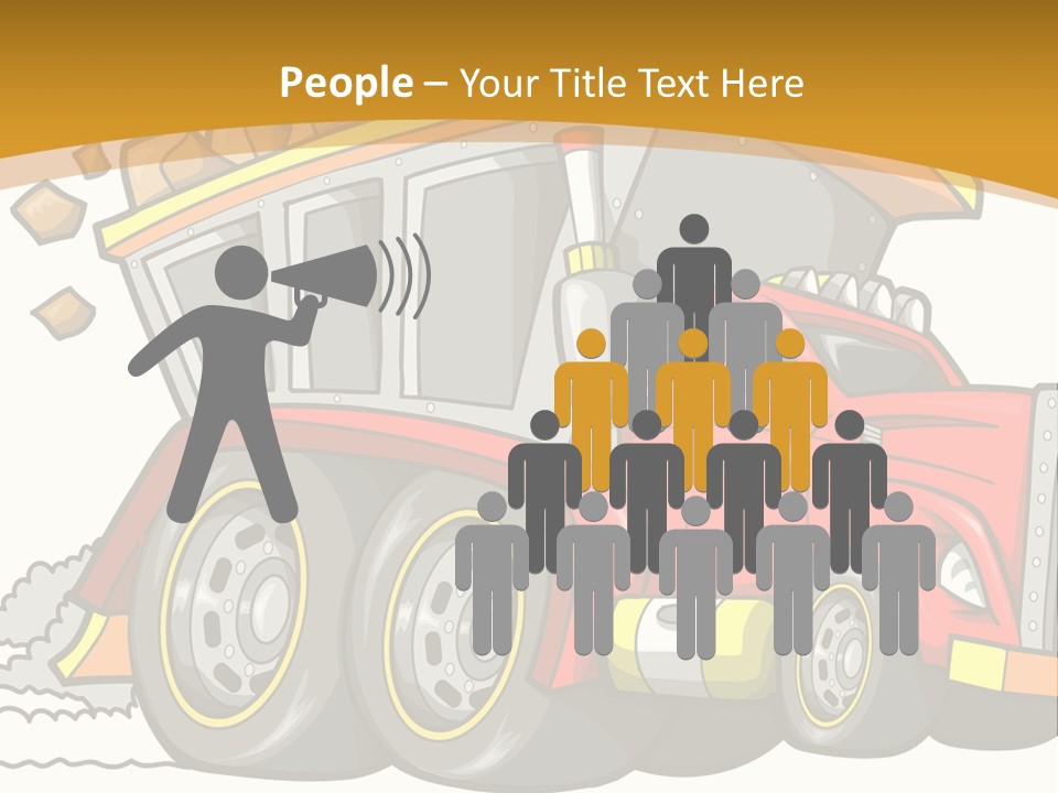 Red Rocks Haul PowerPoint Template