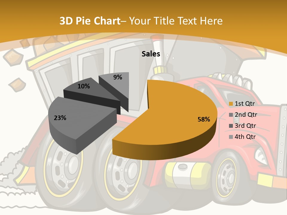 Red Rocks Haul PowerPoint Template